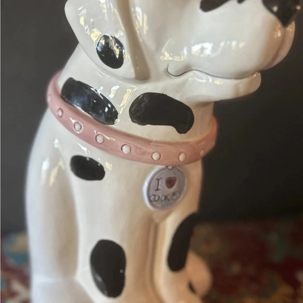 Vintage Cookie Jar Dalmatian‎ Dog Made in Taiwan Distributed by Montgomery Ward